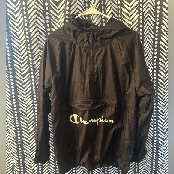 Champion Black Pullover Jacket - Picture 2 of 5
